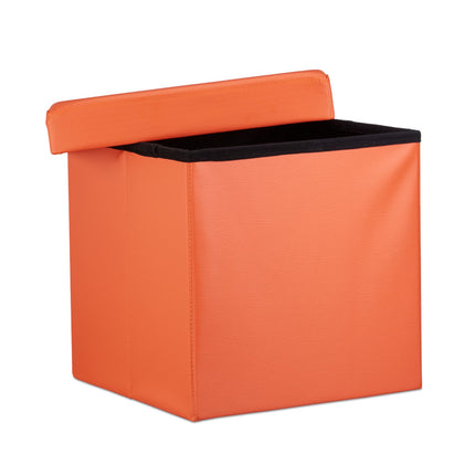 Tabouret pliant en cuir artificiel