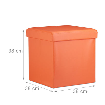 Tabouret pliant en cuir artificiel
