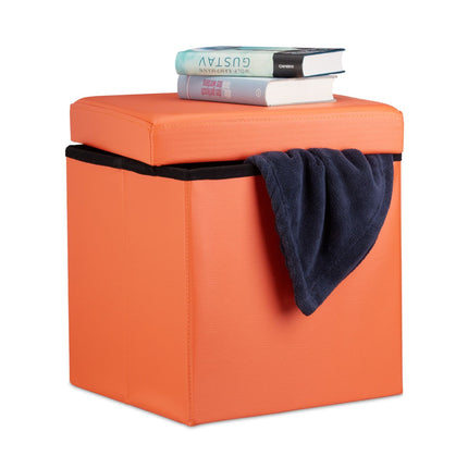 Tabouret pliant en cuir artificiel