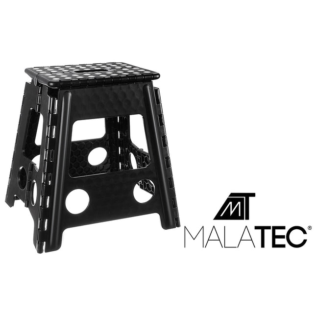 Tabouret pliant noir et blanc 39cm