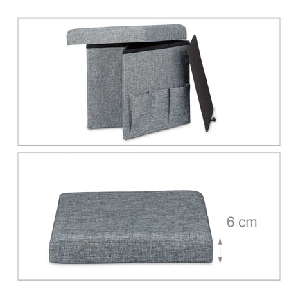 Klapphocker mit Taschen Linne