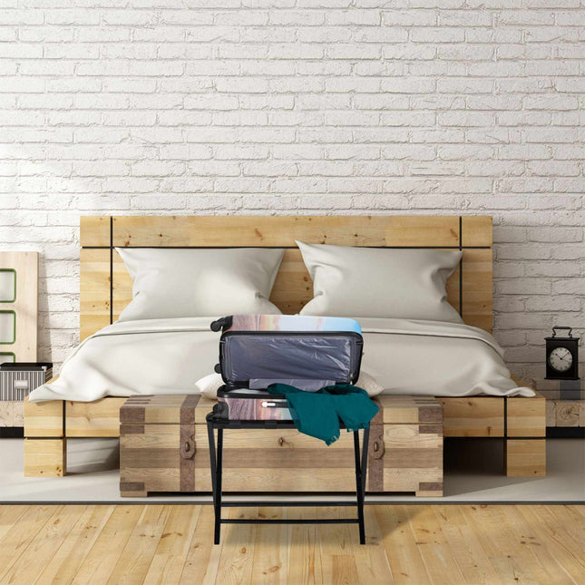 Support de valise pliable en bois