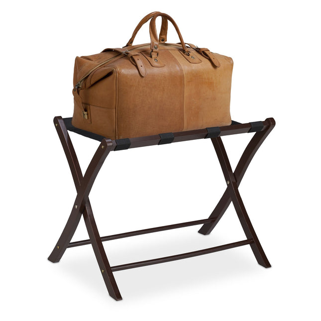 Support de valise pliable en bois
