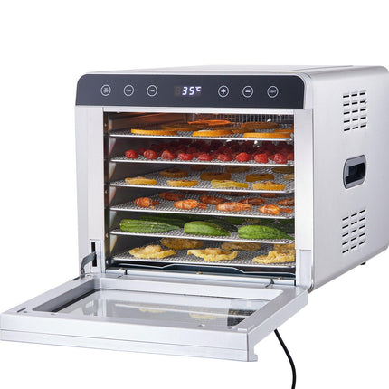 Food Dehydrator, 6-Tray Stainless Steel, 700W