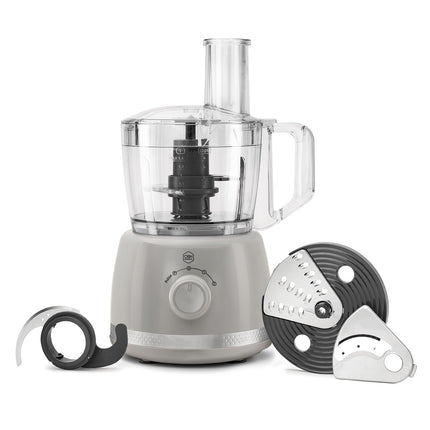 Robot culinaire – 2,4 L, gris, 500 W, multifonction