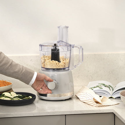 Robot culinaire – 2,4 L, gris, 500 W, multifonction