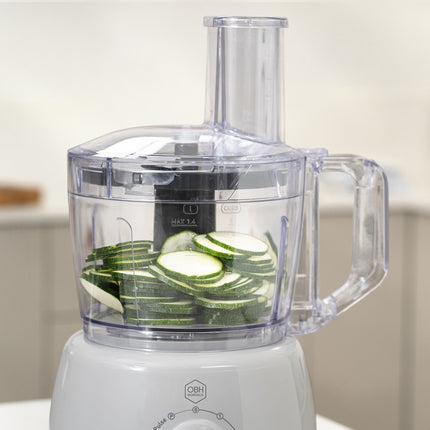 Robot culinaire – 2,4 L, gris, 500 W, multifonction