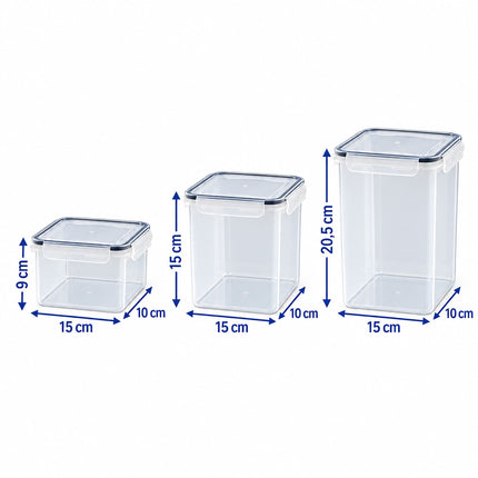 Food Storage Container Set with Click-Lock Lids, 24 Pieces, Airtight, Stackable