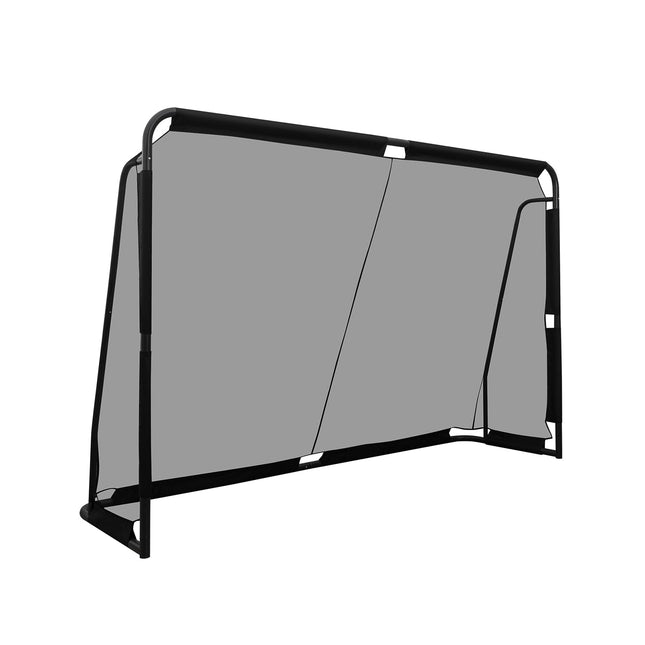 But de football, structure métallique et filet en PE, 300 x 200 cm, noir