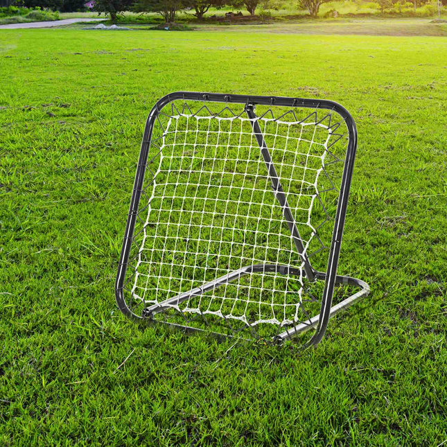 Fußball-Kickback-Rebounder, verstellbare Stufen, 78x84x65 cm
