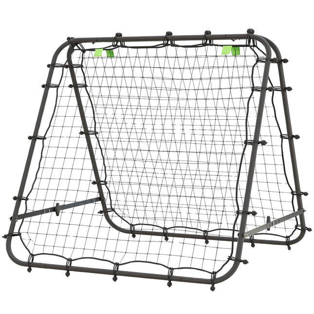 Fußball-Rebounder-Netz - Doppelseitig, verstellbarer Stahl