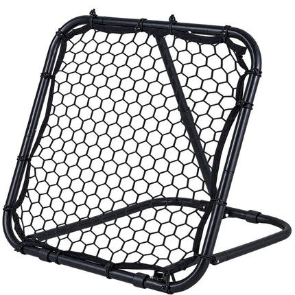 Football Rebounder with Adjustable Angles and Ground Stakes