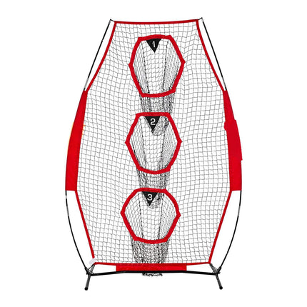Football Throwing Net 8x4 Ft, 3 Target Pockets, Bag