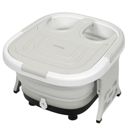 Fußbad Massagegerät Fußbad Whirlpool mit regelbarer Heiztemperatur 42 x 40 x 24 cm grau