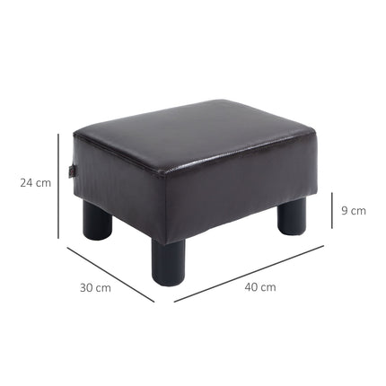 Osmanischer Hocker Kunstleder, rechteckig, 100 kg Tragkraft