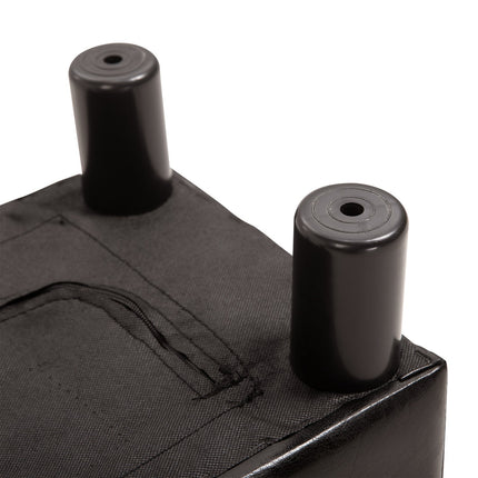 Osmanischer Hocker Kunstleder, rechteckig, 100 kg Tragkraft