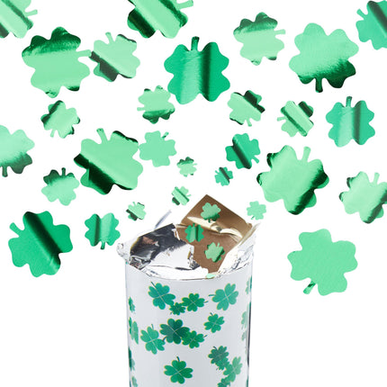 Canon à confettis en forme de trèfle à quatre feuilles