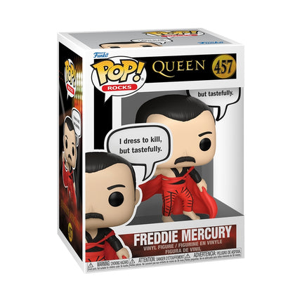 Figurine Funko Pop! en vinyle Freddie Mercury avec inscriptions