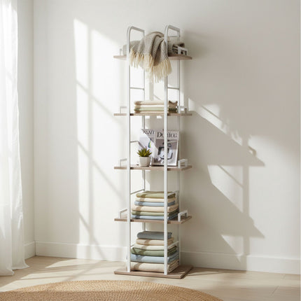 Freistehendes 5-stöckiges Regal für Wohnzimmer, Küche