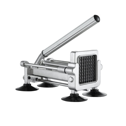 French Fry Cutter with 3 Stainless Steel Blades, Suction Cup Feet