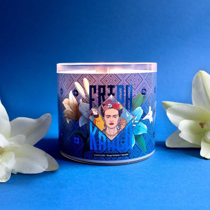 Bougie parfumée Frida Kahlo - Design en verre artistique