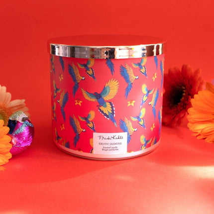 Frida Kahlo Duftkerze – Künstlerisches Glasdesign