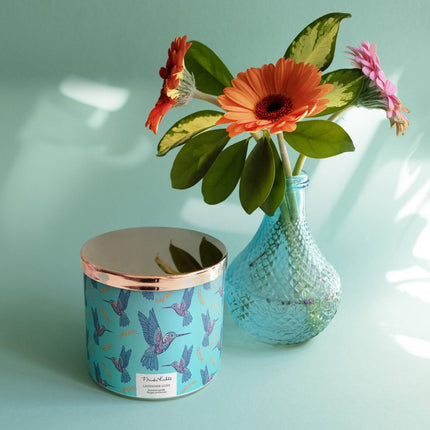 Bougie parfumée Frida Kahlo dans un verre artistique