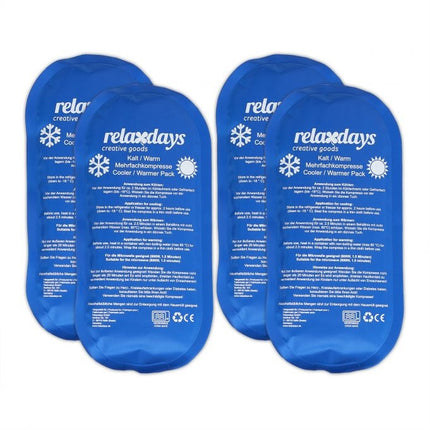 Kühlschranklampen oval 4er Set blau