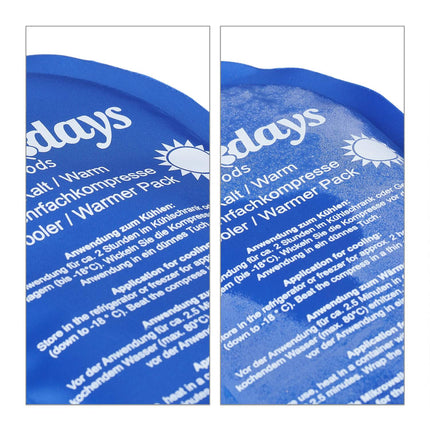 Kühlschranklampen oval 4er Set blau