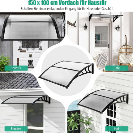 Store banne 150x100 cm, aluminium et polycarbonate