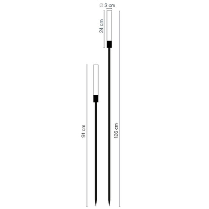 Frost Kerzenständer 126 + 91 cm 2er-Pack Grau