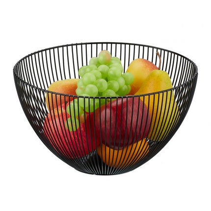 Coupe à fruits en métal noir