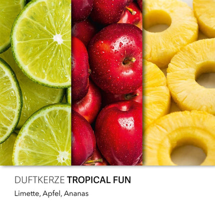 Bougie parfumée aux fruits en pot de verre - Coffret cadeau