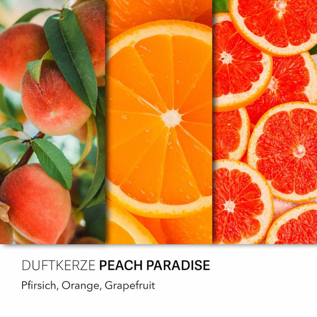 Bougie parfumée aux fruits en pot de verre - Coffret cadeau