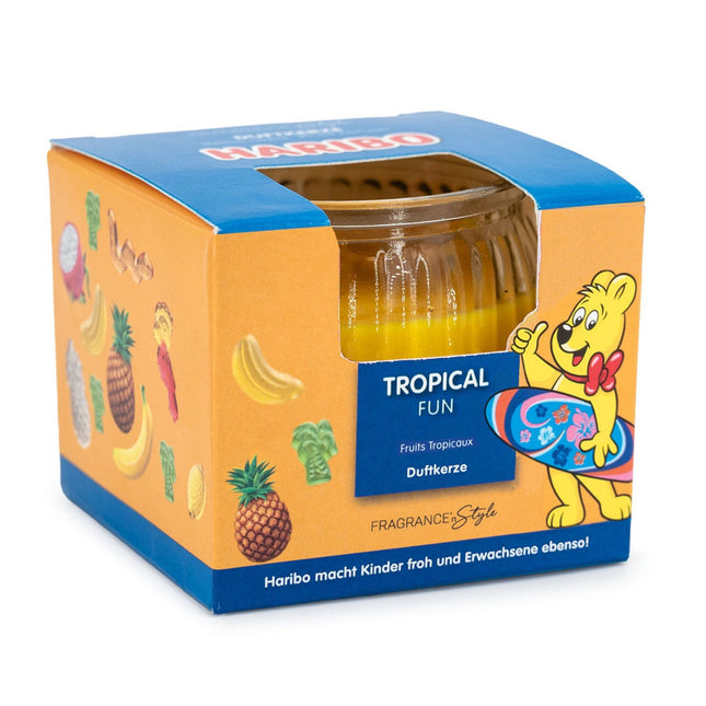 Bougie parfumée aux fruits en pot de verre - Coffret cadeau