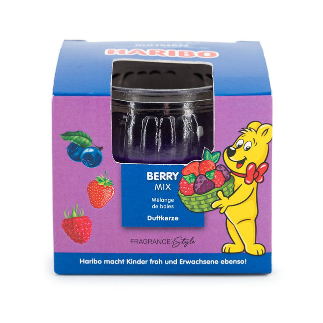 Bougie parfumée aux fruits en pot de verre - Coffret cadeau