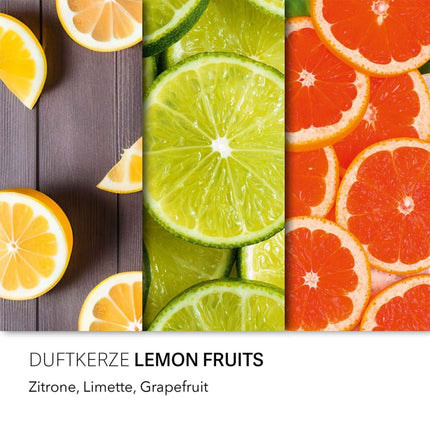 Fruchtig duftende Kerze im Glas – Süßer Duft