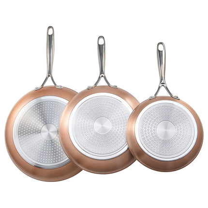 Frying Pan Set, Ceramic Nonstick Aluminum, 3-Piece