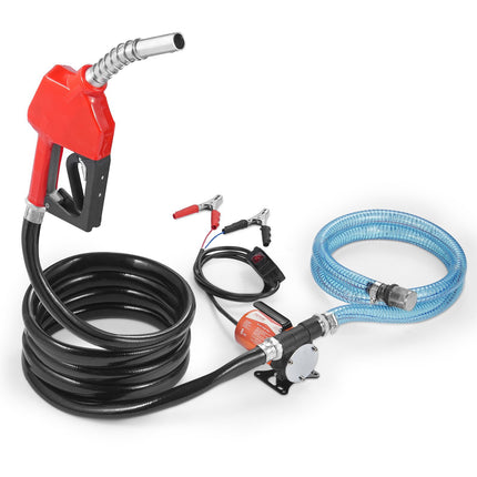 Fuel Transfer Pump 12V, 8 GPM, Auto Shut-Off Nozzle