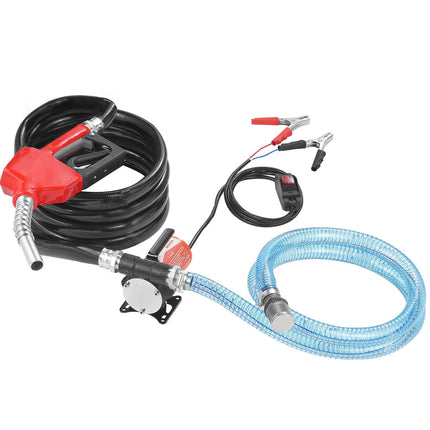 Fuel Transfer Pump 12V, 8 GPM, Auto Shut-Off Nozzle