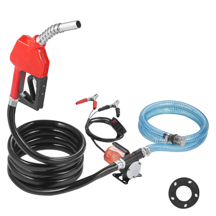 Fuel Transfer Pump 12V, 8 GPM, Auto Shut-Off Nozzle