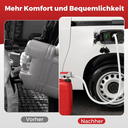 Kraftstoffumfüllpumpe mit Auto-Stopp-Sensor & 3 Adaptern