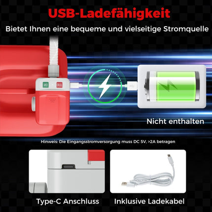 Kraftstoffumfüllpumpe mit Auto-Stopp-Sensor & 3 Adaptern