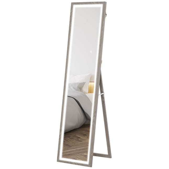 Miroir LED pleine longueur, 40 x 160 cm, commande tactile, intensité variable