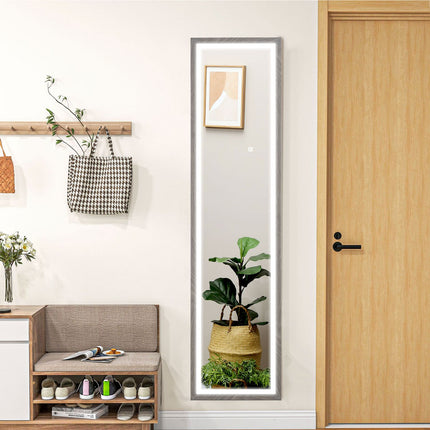 Miroir LED pleine longueur, 40 x 160 cm, commande tactile, intensité variable