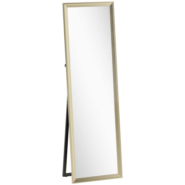 Miroir pleine longueur, placement flexible, 160 x 50 cm, doré