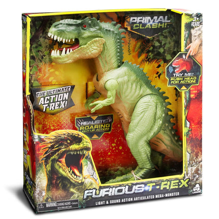 Jouet dinosaure T-Rex furieux pour enfants, sons rugissants interactifs
