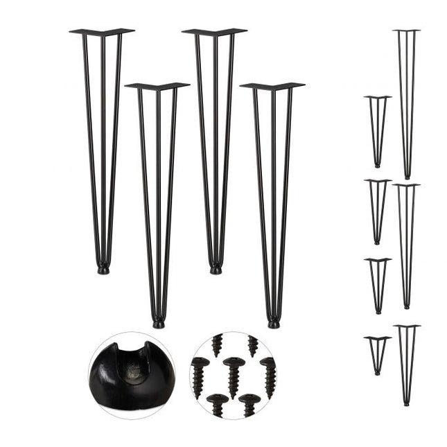 Lot de 4 épingles à cheveux pour pieds de meubles