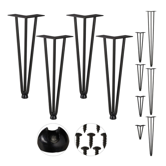 Lot de 4 épingles à cheveux pour pieds de meubles