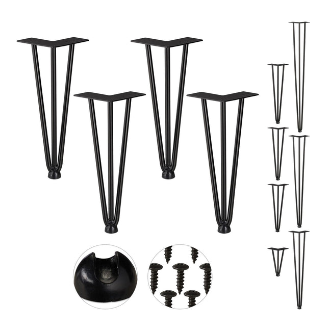 Lot de 4 épingles à cheveux pour pieds de meubles
